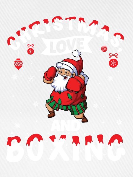 Christmas Love Boxing Boxer Weihnachtsgeschenk