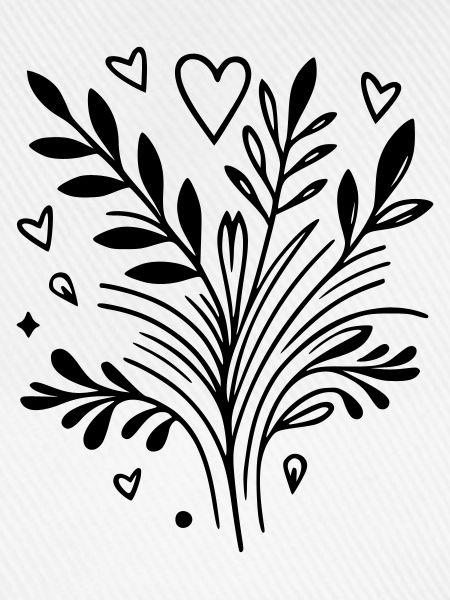 Herzbaum Ast
