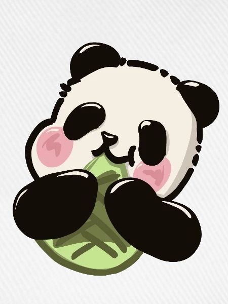 Süßer Panda – Bambus Snack