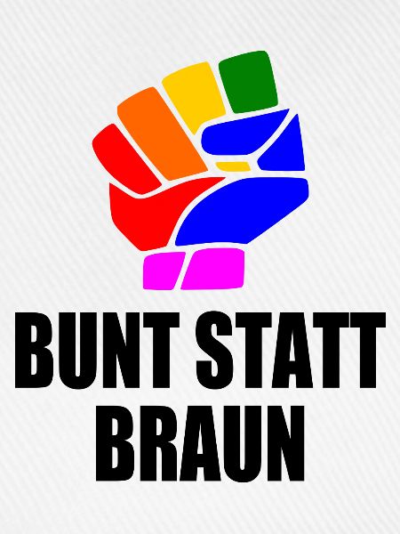 bunt statt braun