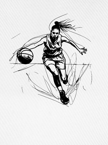 Weiblicher Basketballspieler