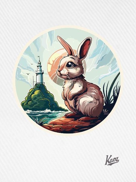 Der Hase am Leuchtturm