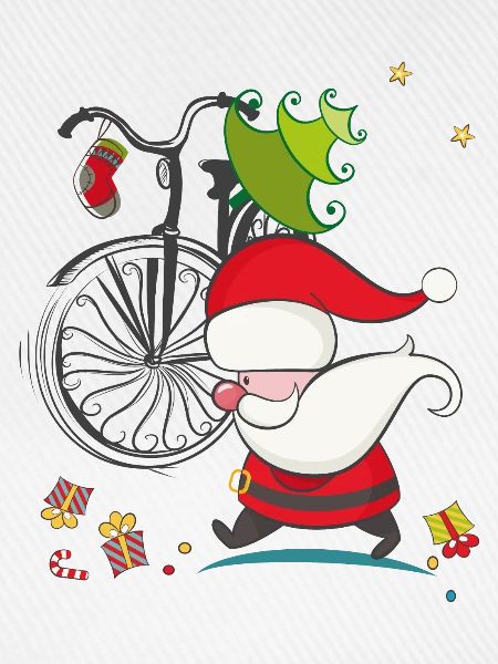 Weihnachtsmann im Stress
