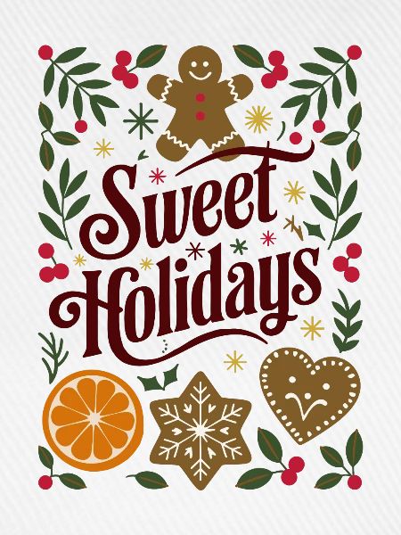 Sweet Holidays Lebkuchen-Blumendesign