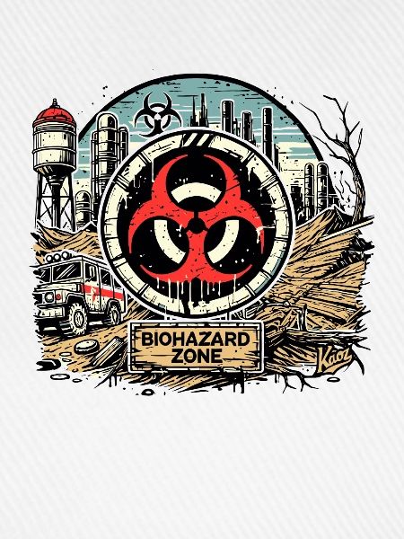 Biogefährdung-Biohazard Zone