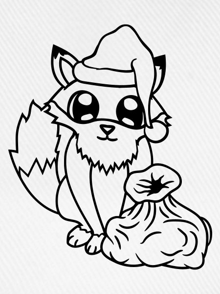 Fuchs Rotfuchs Weihnachtsmann Weihnachten Geschenk