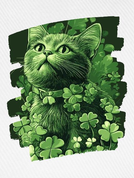 St Patricks day Katze