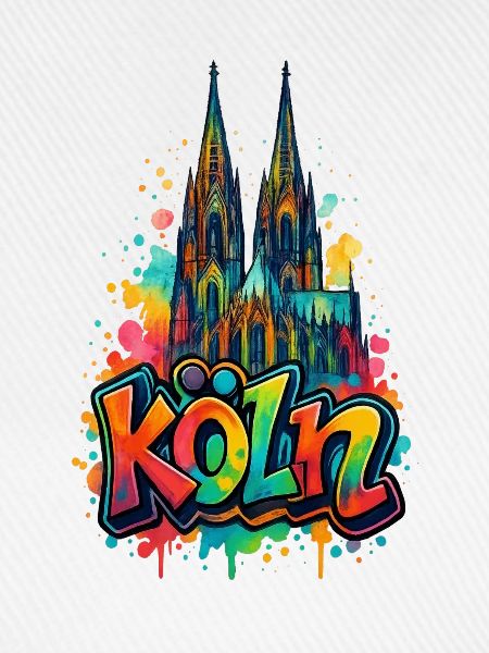 Kölner Dom Graffiti Style