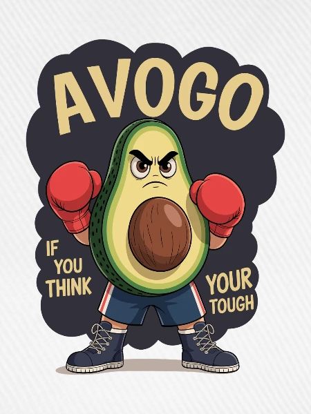 Lustiges Avocado-Boxen