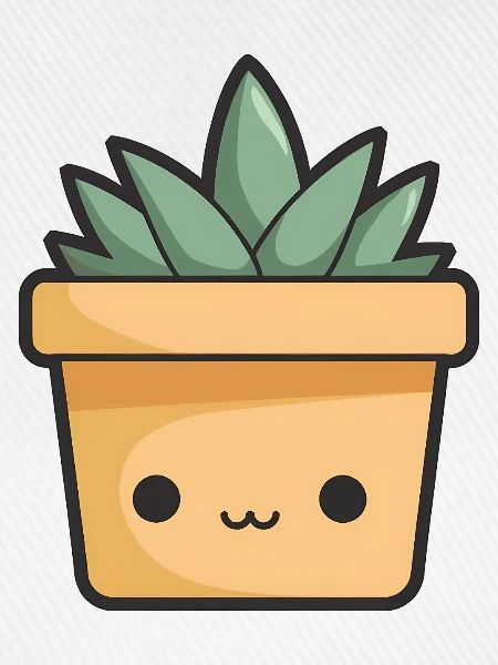 Kawaii Blumentopf