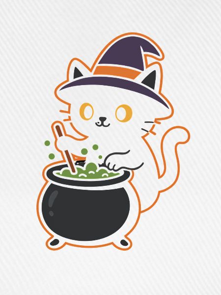 Katzenhexen Zaubertrank Magie Design