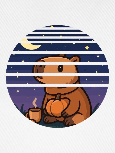 Capybara Cozy Night – Herbstliches Selfcare Design