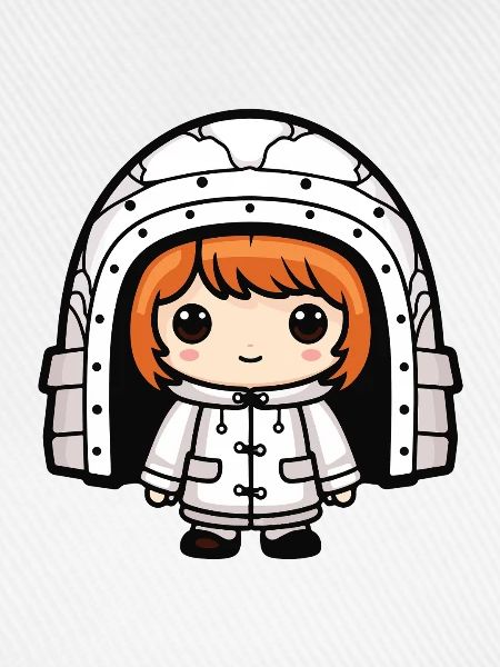 Winter Eskimo Iglu Comic