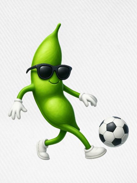 Edamame Bohnen Bohne Fußball