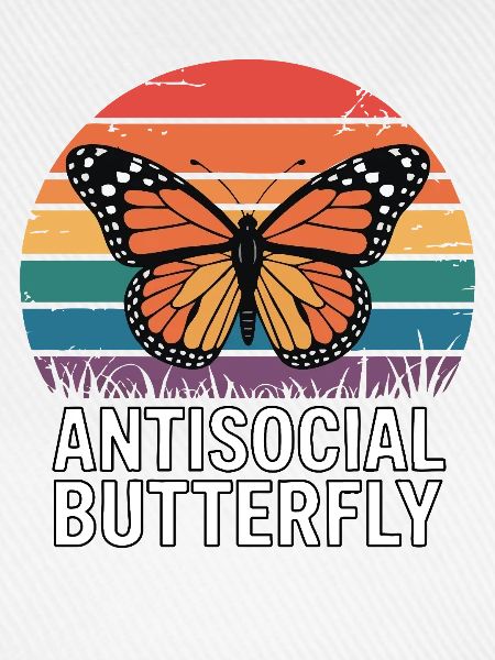 Antisocial Butterfly - Retro Schmetterling