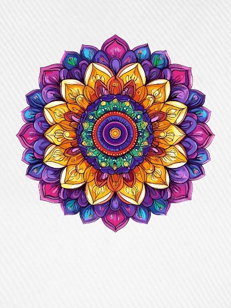 Kaleidoskop Mandala Farbspiel