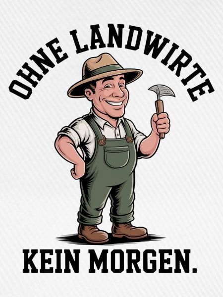 Bauer Cartoon mit Hacke