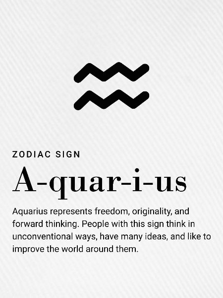 Aquarius - Zodiac Sign