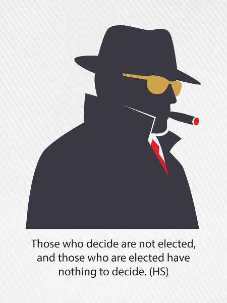 Noir-Silhouette mit Zigarre