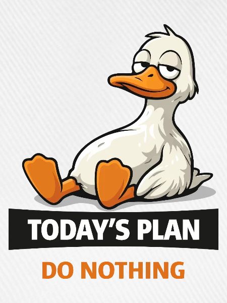 Der heutige Plan: Nichts Ducken