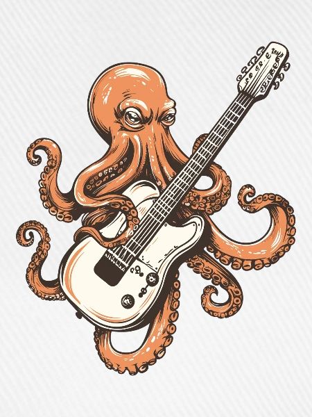 Oktopus Rockgitarre