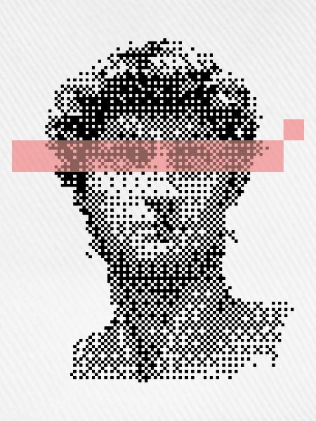 Digital David Michelangelo Pixel-Design