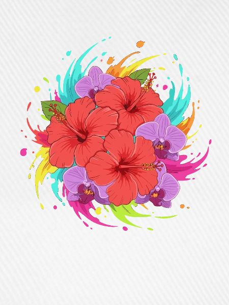Hibiskus Farbenexplosion