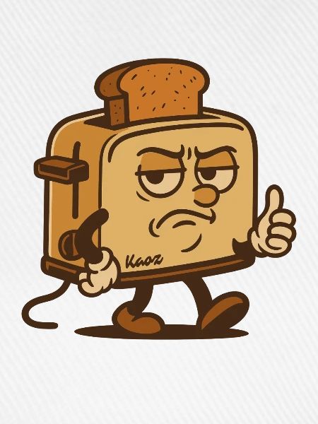 Grummeliger Toast-Held
