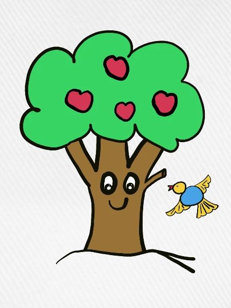 Apfelbaum Baum Natur  Vogel