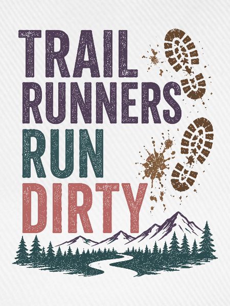 Trailrunner laufen schmutzig