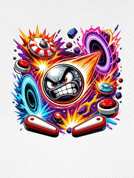 Pinball im Neon Kosmos