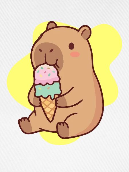 Capybara Eiscreme Traum