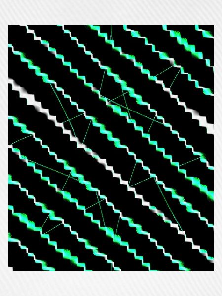 Neon Zickzackstreifen Muster