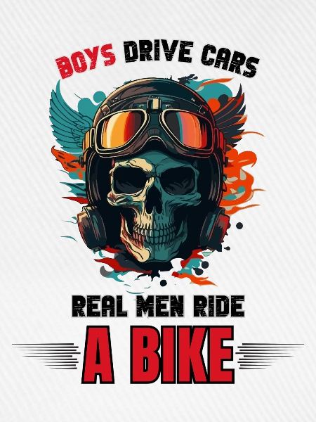 Echte Männer fahren Fahrrad