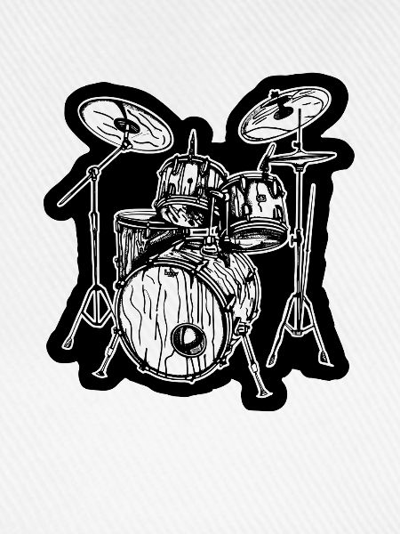 Drumkit Zeichnung