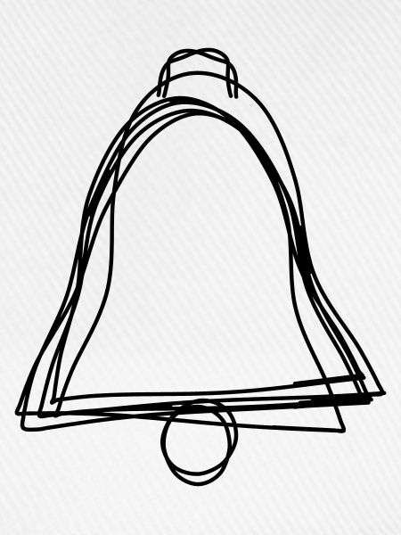 Glocke handgezeichnet