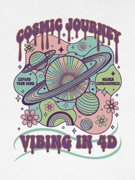 Kosmische Reise mit 4D-Hippie-Musik – psychedelisch