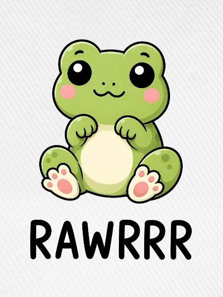 Süßer Frosch Lustiger Cartoon