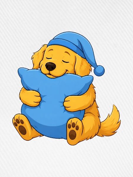 Schläfriger Golden Retriever