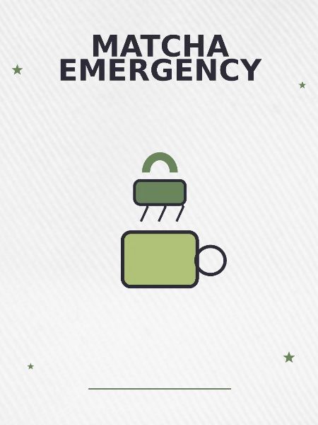 Matcha Notfall Sicherheits-Logo