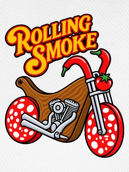 Lustiger BBQ-Fleisch-Motorrad-Chopper