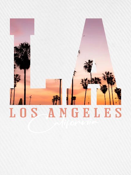 Los Angeles Sunset Palms 