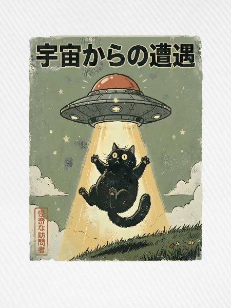 UFO Katze Begegnung im All