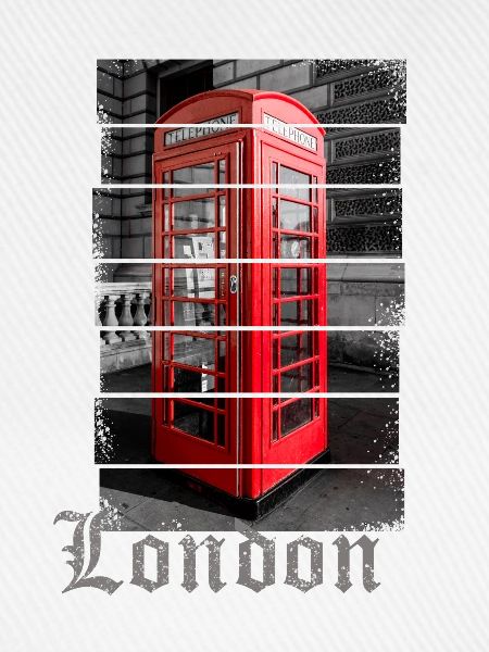 London Design mit Roter Telefonzelle Souvenir