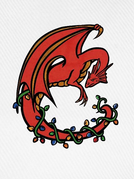 Crimson Dragon im Vine Circle