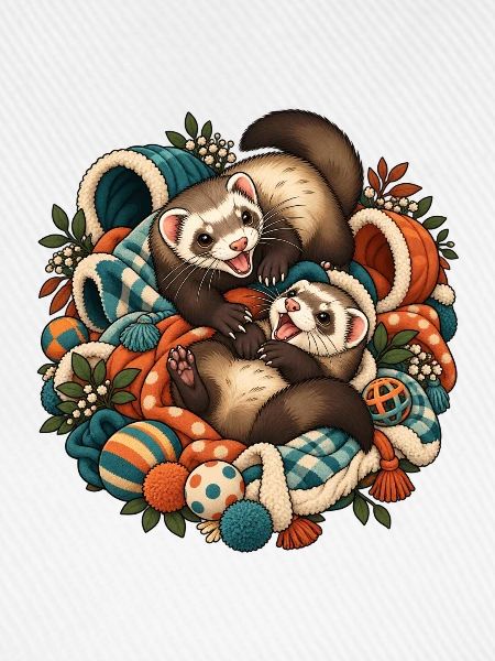 Herbstliche Otterfreunde Kuschelduo