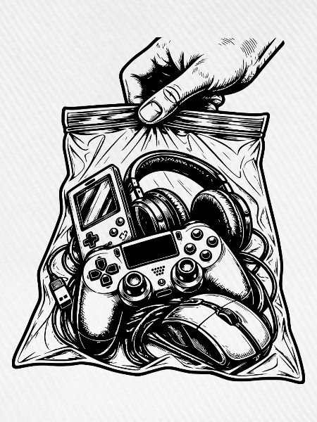 Suchtspiele – Gamer-Konsolen-Controller-Tasche