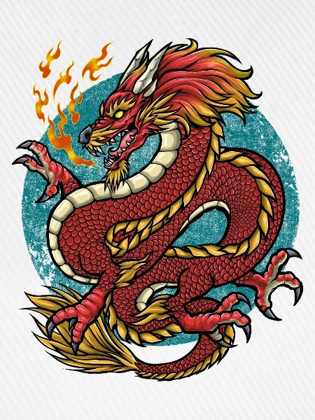 Drache Feuerdrache