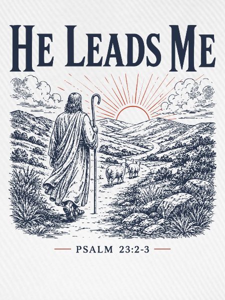 Psalm 23 Hirten-christliches Design