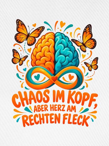 ADHS Spruch Chaos im Kopf Geschenkidee